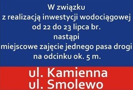 Utrudnienia w ruchu pojazdów/pieszych na terenie miasta Piły