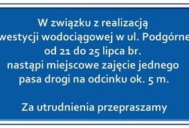 Utrudnienia w ruchu pojazdów/pieszych na terenie miasta Piły