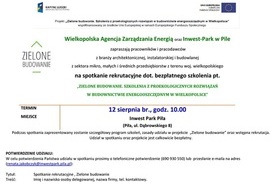 Zielone budowanie - zaproszenie